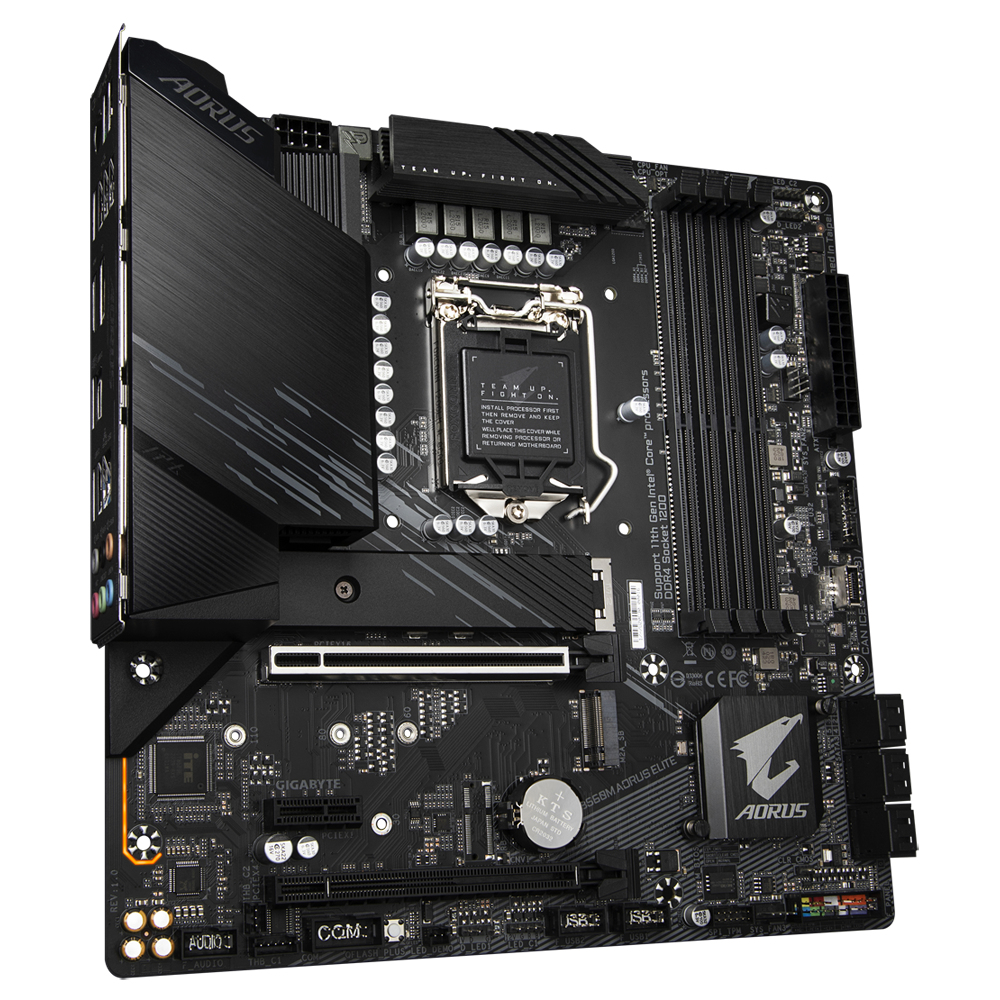 Bekijk afbeelding 2 van Gigabyte 1200 B560M AORUS ELITE - 2xM.2/DP/HDMI/ÂµATX